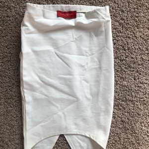 White pencil skirt